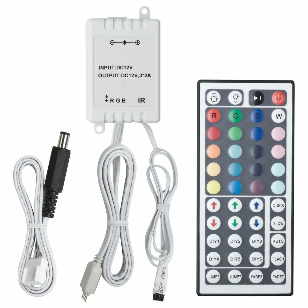 YourLED RGB-Controller mit IR-Fernbedienung Wei, Kunststoff