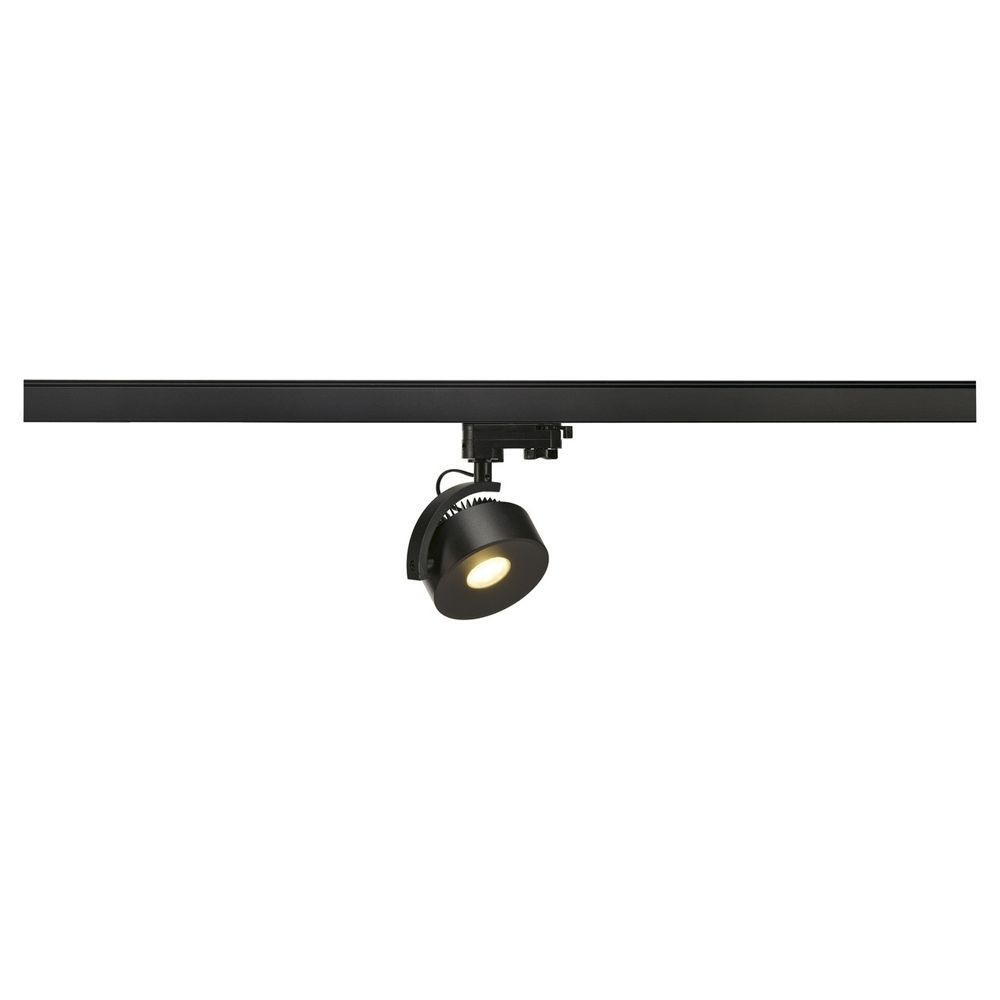 Leuchtenspot Kalu Track fr 3-Phasen-HV-Stromschiene in schwarz, inkl. LED, Leuchtmittel, dimmbar, dreh- und schwenkbar