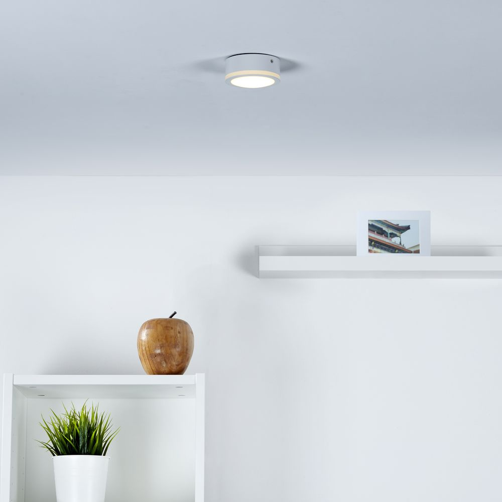 LED Aufbaustrahler 10W warmwei mit seitlichem Lichtkranz inkl. Vorschaltgert