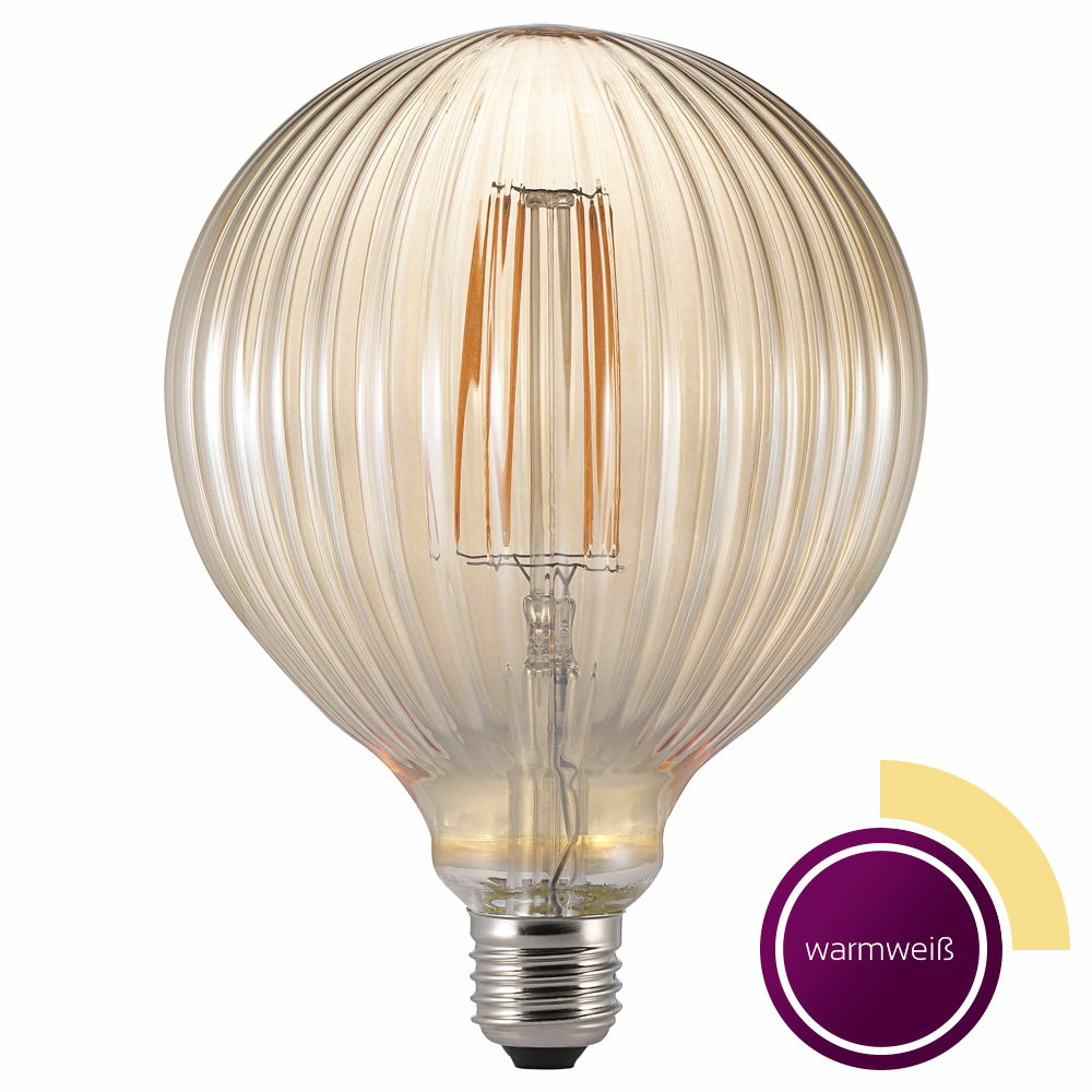 LED Filament Leuchtmittel in transparent braun, E27, 2 W, 2200 K, 130 Lumen