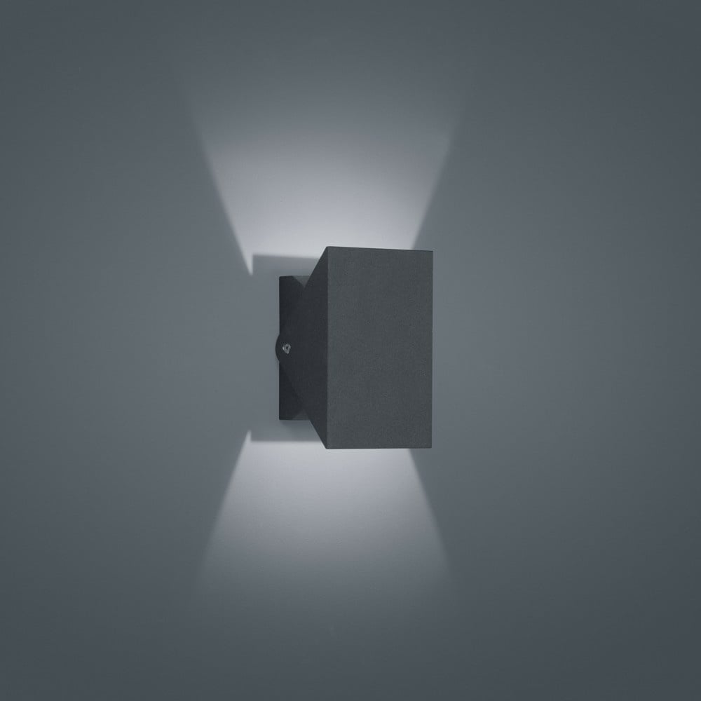 LED Wandleuchte Free in graphit 9W 936lm Lichtaustritt verstellbar IP54