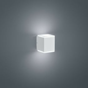 LED Wandleuchte Kibo in wei-matt 2x 5W 800lm IP54