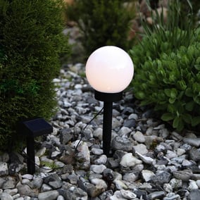Solar- Gartenkugel Globus, mit Sensor und LED, ...