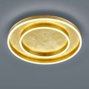 LED Deckenleuchte Sona in Blattgold 60W 5100lm 595mm