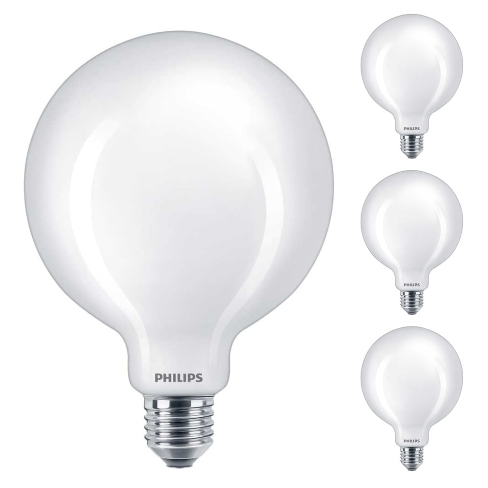 Philips LED Lampe ersetzt 100W, E27 Globe G120, matt, warmwei, 1521 Lumen, nicht dimmbar, 4er Pack
