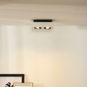 LED Deckenleuchte Xirax GU10 2x5W  in Wei 2-flammig