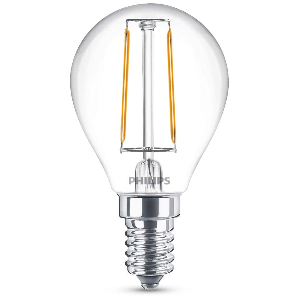 Philips LED Lampe ersetzt 25W, E14 Tropfenform P45, klar, warmwei, 250 Lumen, nicht dimmbar, 1er Pack