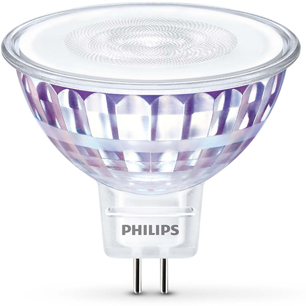Philips LED Lampe ersetzt 50W, GU5,3 Reflektor MR16, warmwei, 621 Lumen, nicht dimmbar, 1er Pack