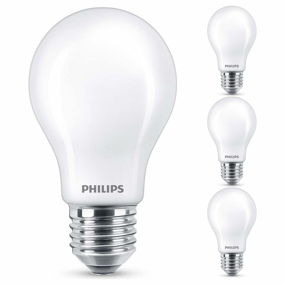 Philips LED Lampe ersetzt 100W, E27 Standardform A60, wei, neutralwei, 1521 Lumen, nicht dimmbar, 4er Pack