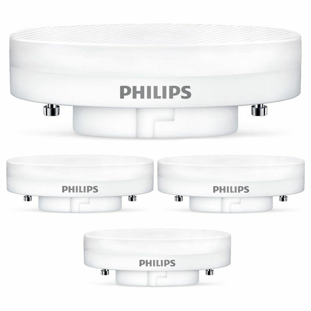 Philips LED Lampe, GX53, warmwei, 500 Lumen, nicht dimmbar, 4er Pack