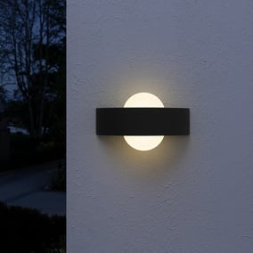 LED Wandleuchte Endura in Dunkelgrau und Wei 10,5W...