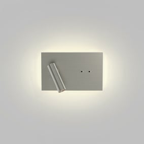 LED Wandleuchte  Edge Reader Mini in Silber