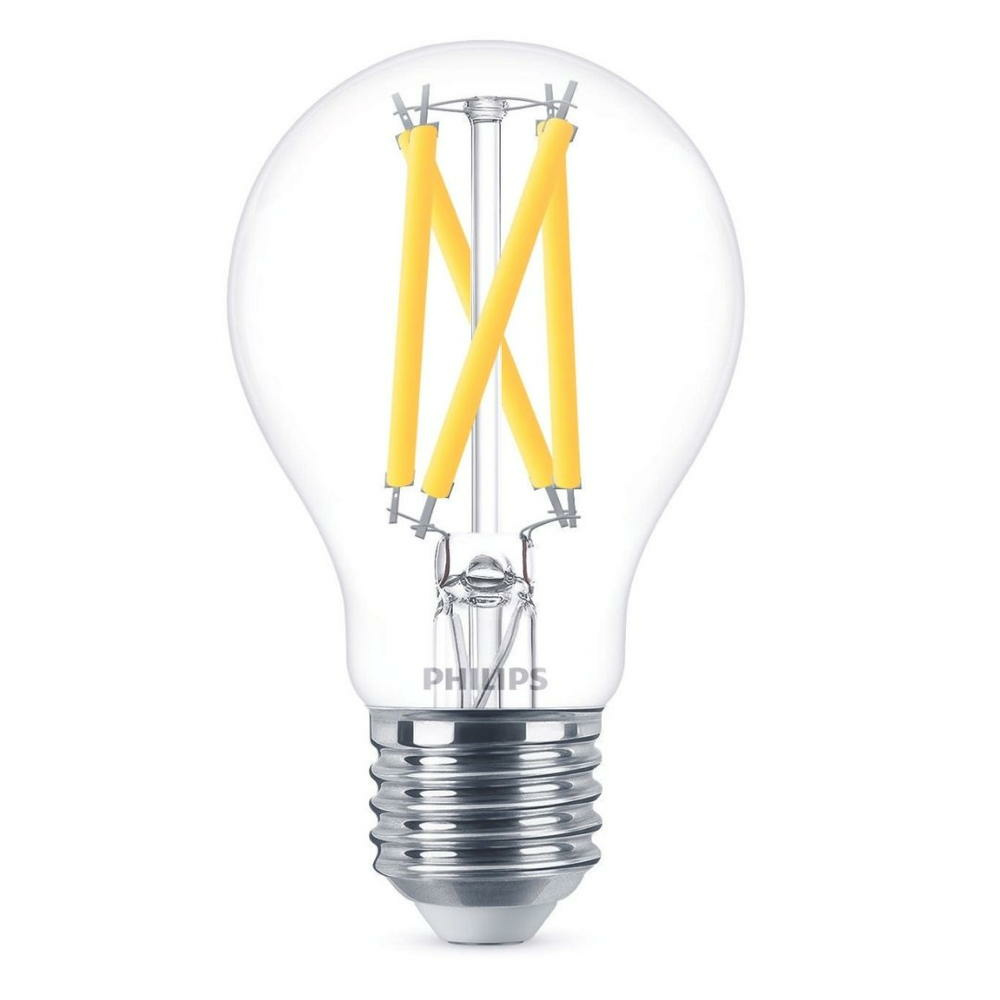 Philips LED Lampe ersetzt 75W, E27 Standardform A60, klar, warmwei, 1080 Lumen, dimmbar, 1er Pack