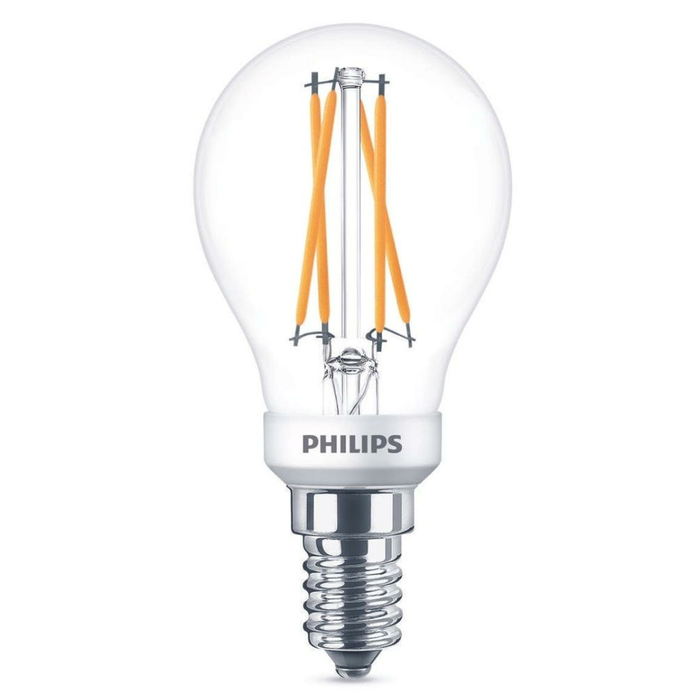 Philips LED Lampe ersetzt 25 W, E14 Tropfenform P45, klar, warmwei, 270 Lumen, dimmbar, 1er Pack