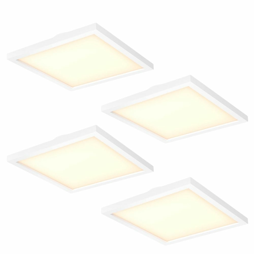 LED Philips Hue Panel White Ambiance Aurelle in Wei 39W 3750lm 600x600 Viererpack