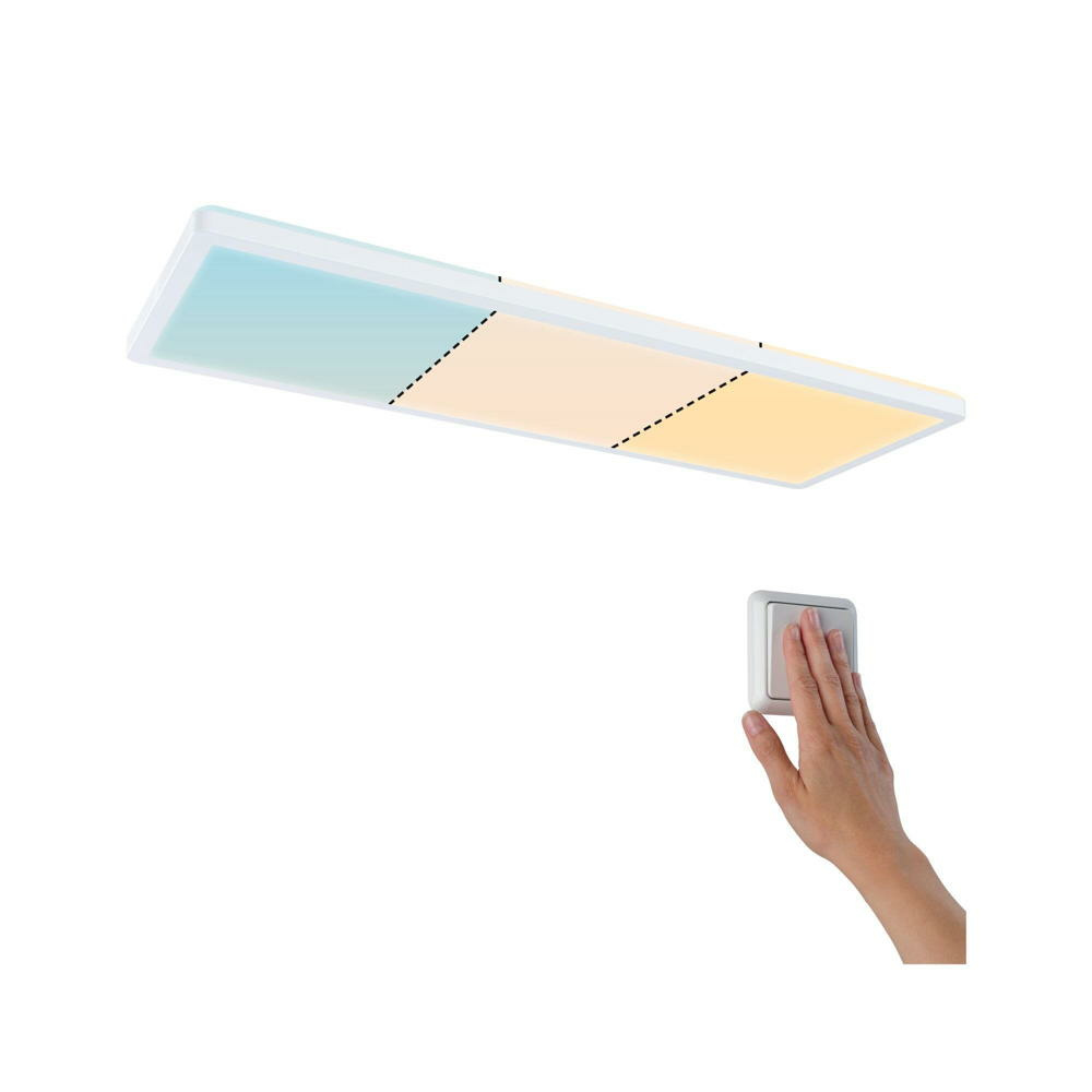 LED Wand- und Deckenpanel Atria Shine in Wei 2x 11,5W 1800lm tunable white