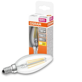 Osram LED Lampe ersetzt 60W E14 Kerze - B35 in...