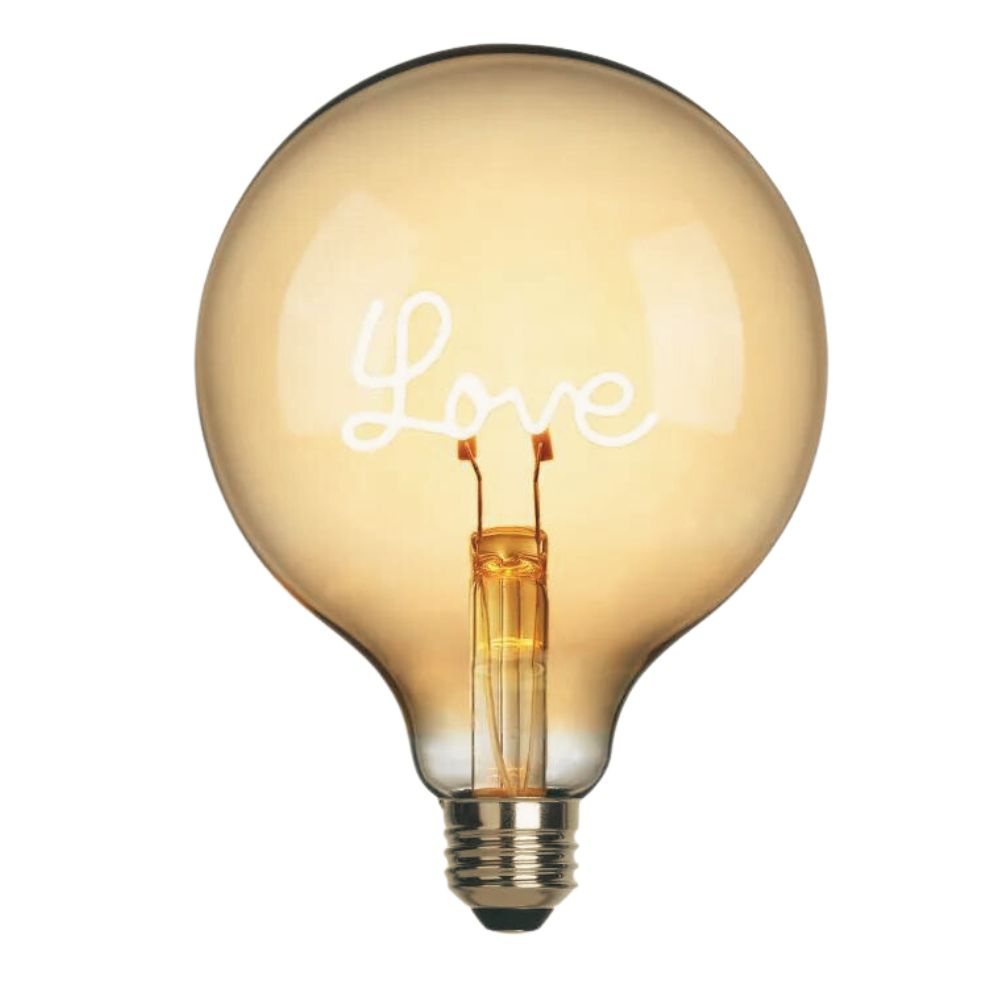 LED Leuchtmittel Love E27 Globe - G125 in Transparent 1,5W 70lm