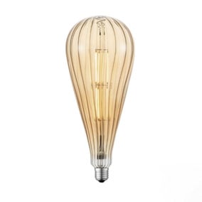 LED Filament Leuchtmittel in Amber E27 Spezialform 6W 2700K