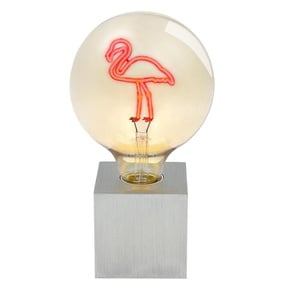 LED Tischleuchte Flamingo in Silber 2W 95lm