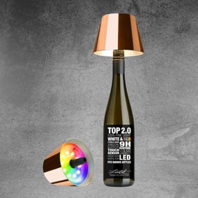 LED Akku Flaschenleuchte RGBW Top 2.0 in Kupfer 1,3W...