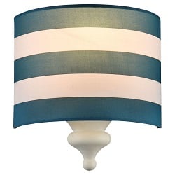 Lampenschirm in maritimen Blau-Weiß