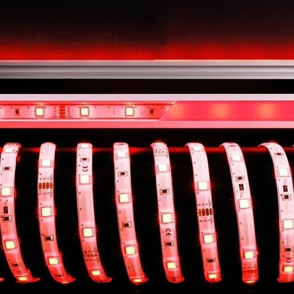 Flexibler LED-Stripe mit RGB-Farben, 5000 mm, IP33, 12 V
