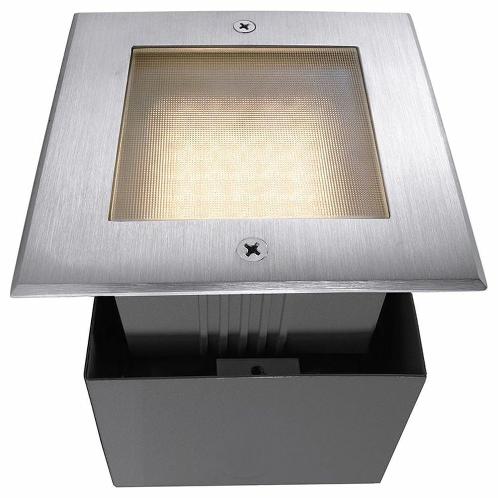 LED Bodeneinbauleuchte Square II in Silber 2,2W 3000K IP67
