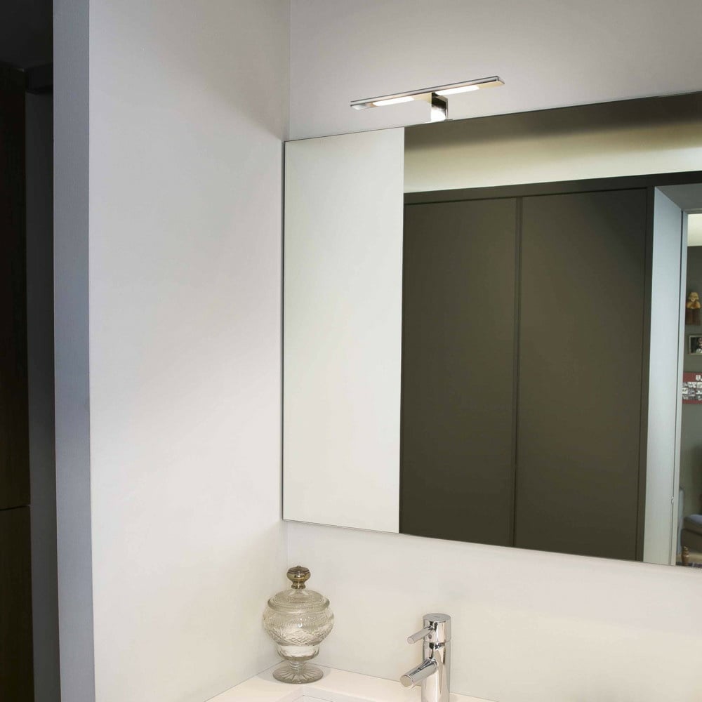 Moderne Badezimmer Wandleuchte Terma in chrom LED
