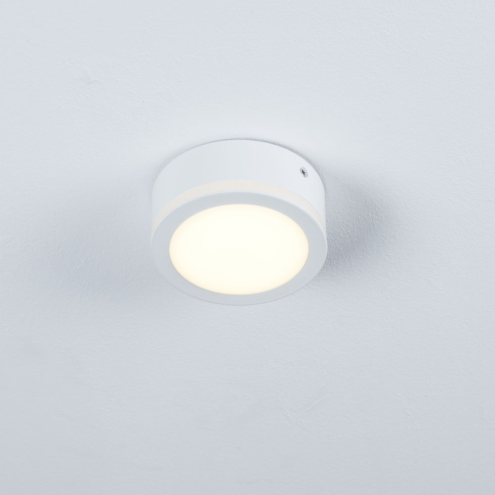 LED Aufbaustrahler 10W warmweiß mit seitlichem Lichtkranz inkl. Vorscha...  | Heitronic | VO-27777