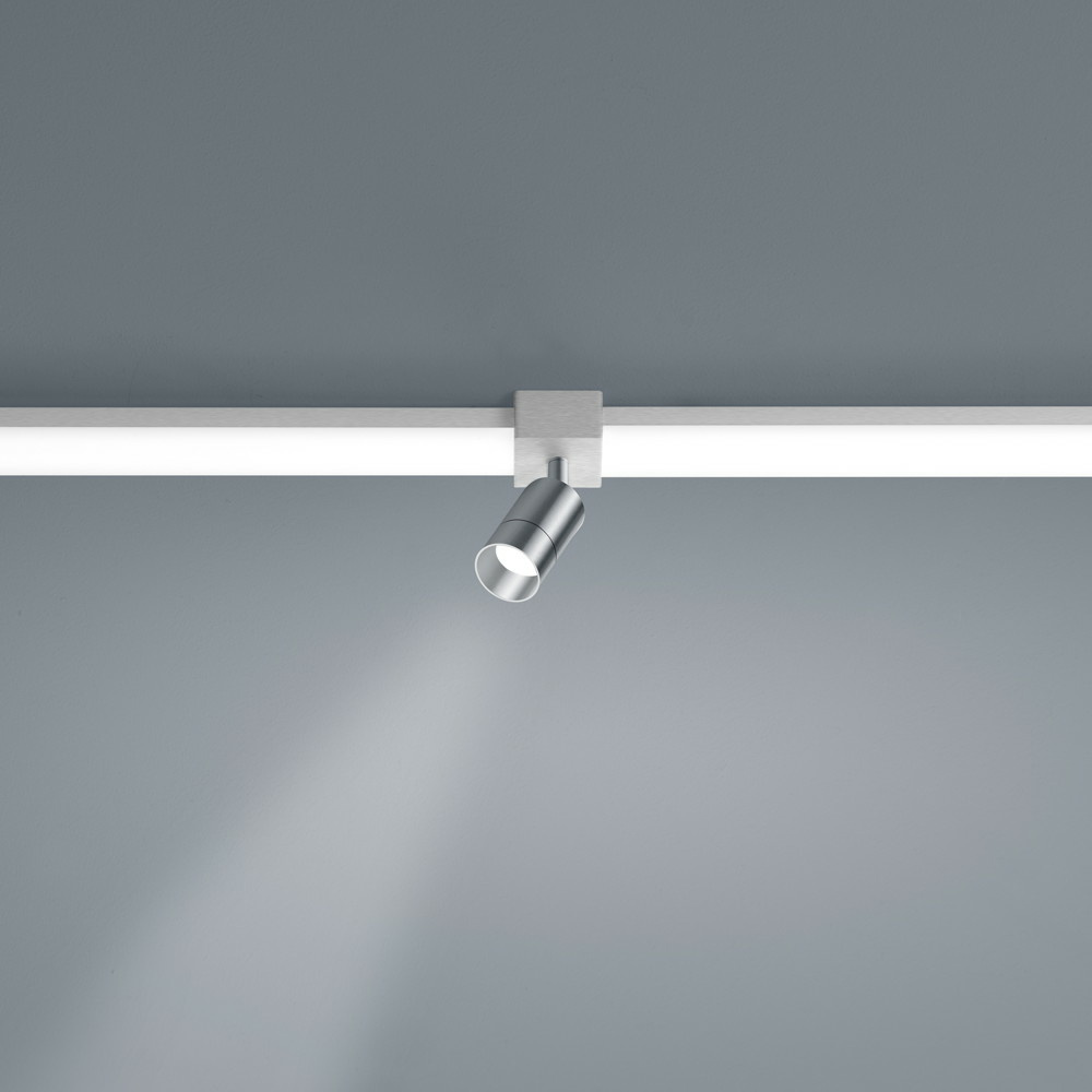 LED Lichtschienen Spot Vigo in nickel-matt 4W 360lm Linienverbinder