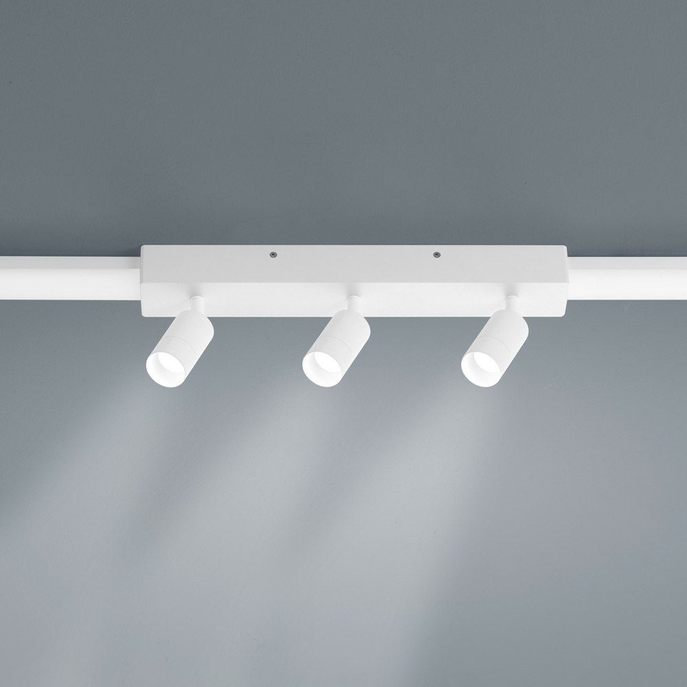 LED Lichtschienen Spot Vigo in wei-matt 3x4W 1080lm Endelement