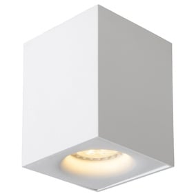 Einflammiger LED Aufbauspot Bentoo in weiß, eckig,...