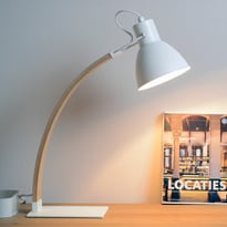 Holz Lampen | Schreibtischleuchten