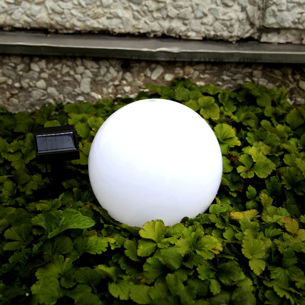 Solar- Gartenkugel Globus, mit Sensor und LED,  200 mm IP44