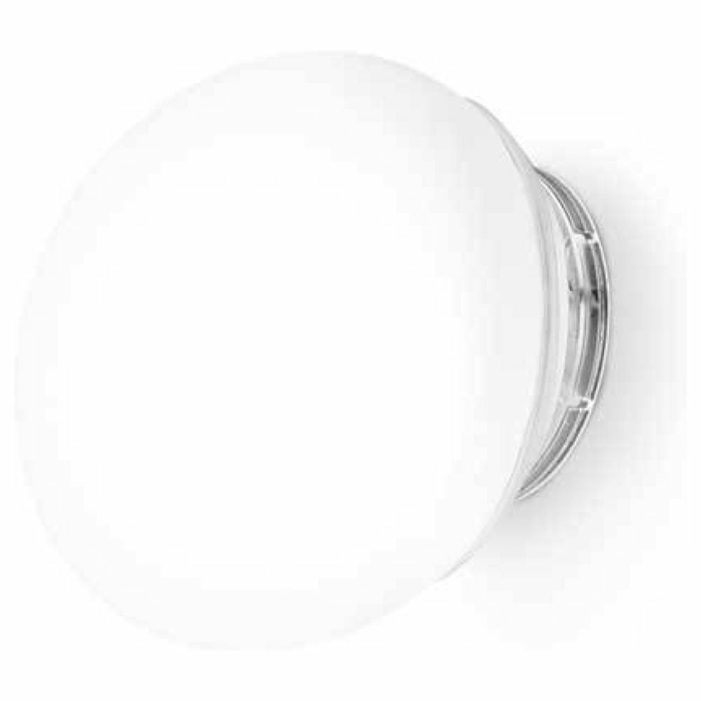 Runde LED Wandleuchte Goccia, Glas, wei, IP44