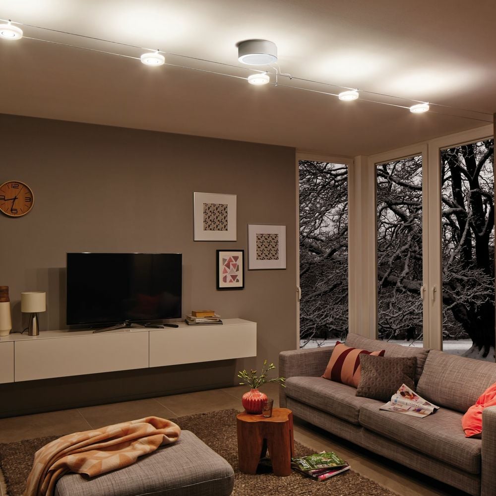 Smart Home Seilsystem DiscLED I in weiß 4x 4W Komplettset | Paulmann | 50109