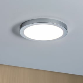 LED Panel Atria, 220 mm, chrom, rund
