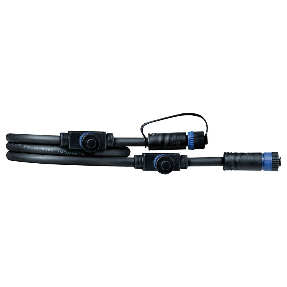 Plug & Shine Kabel IP68 1m Schwarz in schwarz