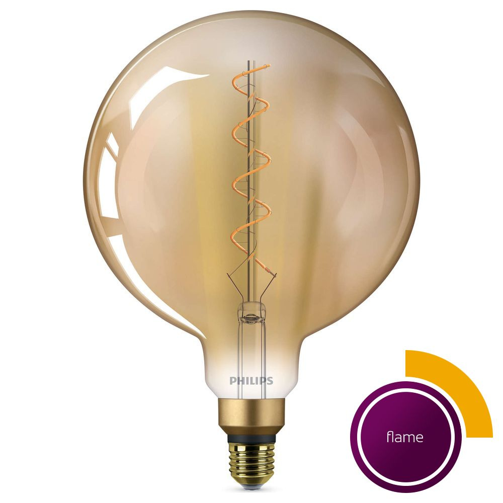Philips LED Lampe ersetzt 25W, E27 Globe G200, klar -Giant Vintage, goldwei, 300 Lumen, nicht dimmbar [Energieklasse A]