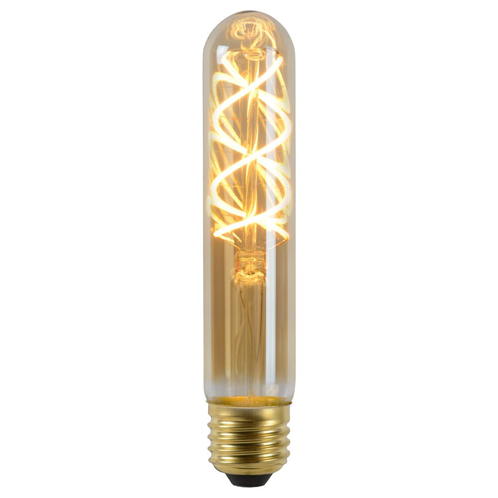 Vintage LED Lampe, dimmbar, E27, Rhre T30, Filament, 4,9W, 380lm, 2200K 1er-Pack