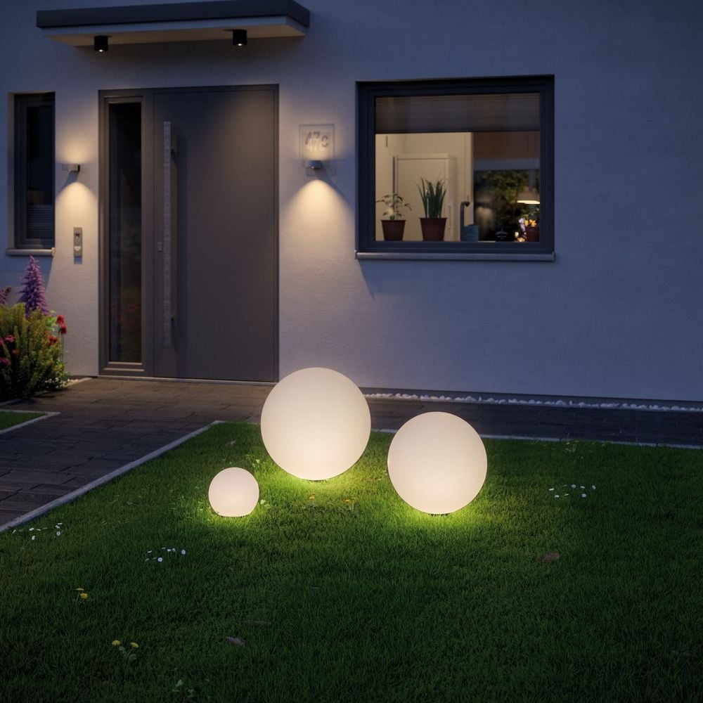 LED Plug & Shine Lichtkugel in weiß IP67 warmweiß 24V 200mm | Paulmann |  94177