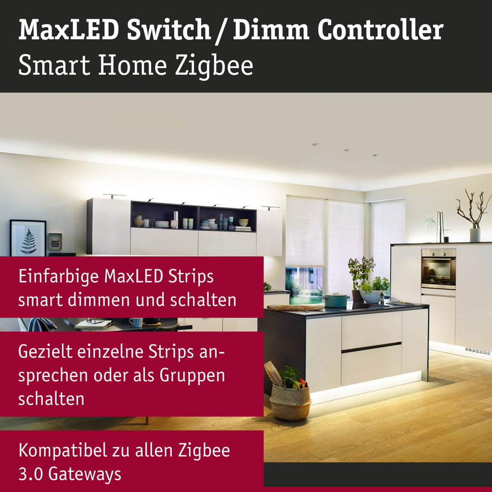 Paulmann Home MaxLED Dimmcontroller in Weiß 24V DC max. 144W