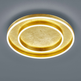 LED Deckenleuchte Sona in Blattgold 60W 5100lm 595mm