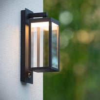 LED Außenwandleuchte Leda aus Edelstahl mit Bewegungsmelder | Lutec |  5267103001 | Wandleuchten