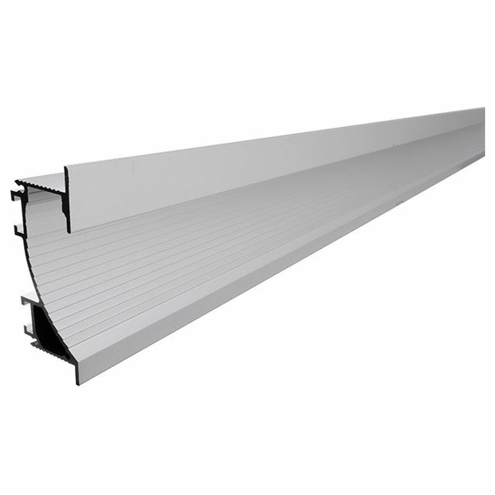 Trockenbau-Profil, Wandvoute EL-02-12 fr 14mm LED Stripes, Silber-matt, eloxiert, 2000 mm