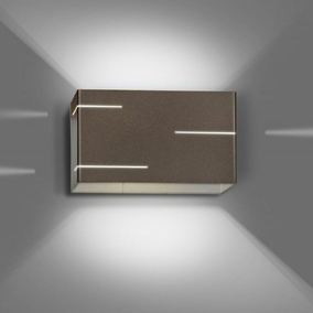 famlights | Wandleuchte Tabea aus Metall in Wenge G9 max.20W