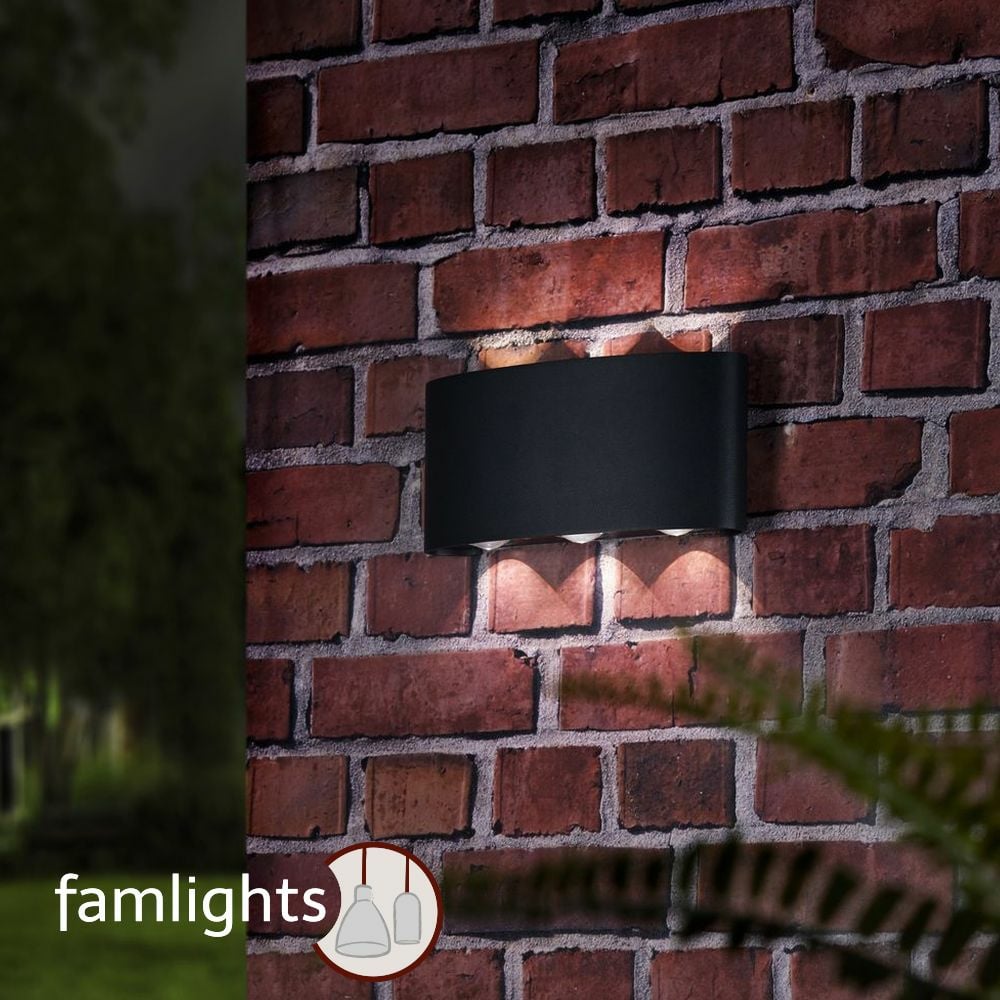 famlights | LED Außenwandleuchte Maximilian aus Aluminium