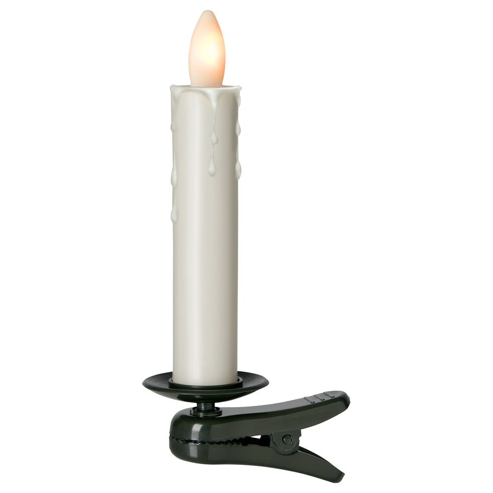 LED Kerze Shine Kunststoff in Elfenbein 130mm 10er Set