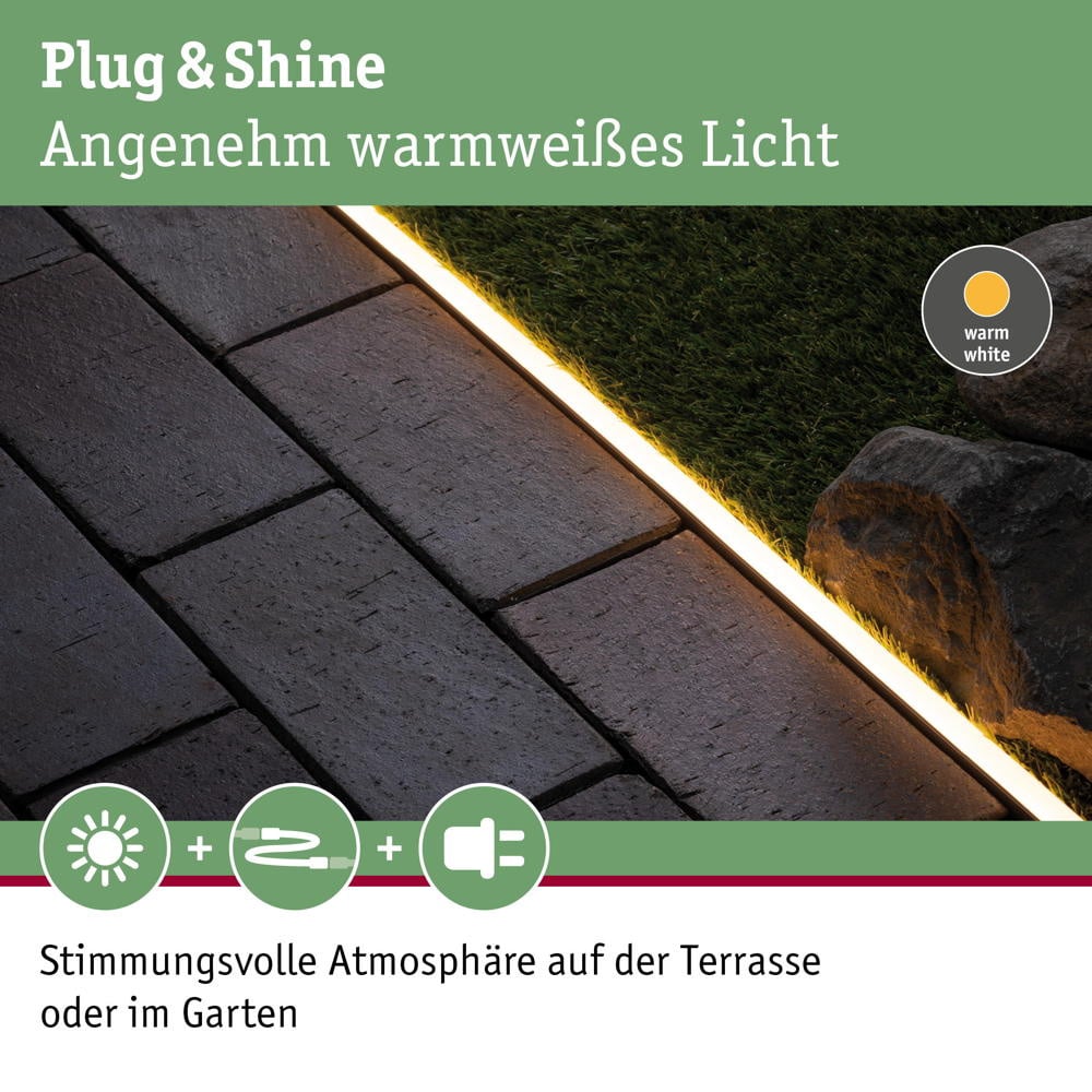 Plug & Shine Neon LED Stripe Aluminiumprofil 1m | Paulmann | 94216